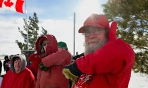 Người Canada giơ cùi chỏ tỏ phẫn nộ với Mỹ Người Canada giơ cùi chỏ tỏ phẫn nộ với Mỹ