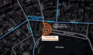 Hà Nội khoanh vùng khu vực check-in tòa 'Hàm cá mập' Hà Nội khoanh vùng khu vực check-in tòa 'Hàm cá mập'