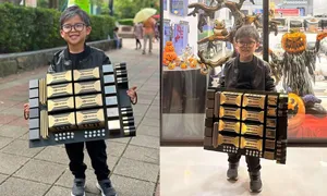 Cậu bé hóa trang Halloween thành Jensen Huang gây sốt