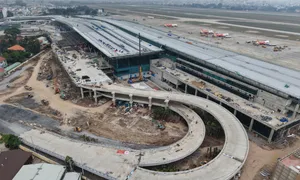 Nhà ga T3 Tân Sơn Nhất sau một năm thi công Nhà ga T3 Tân Sơn Nhất sau một năm thi công