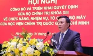 Học viện Chính trị quốc gia Hồ Chí Minh giảm 23 đầu mối Học viện Chính trị quốc gia Hồ Chí Minh giảm 23 đầu mối