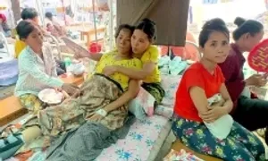 Bên trong vùng thảm họa động đất Mandalay Bên trong vùng thảm họa động đất Mandalay